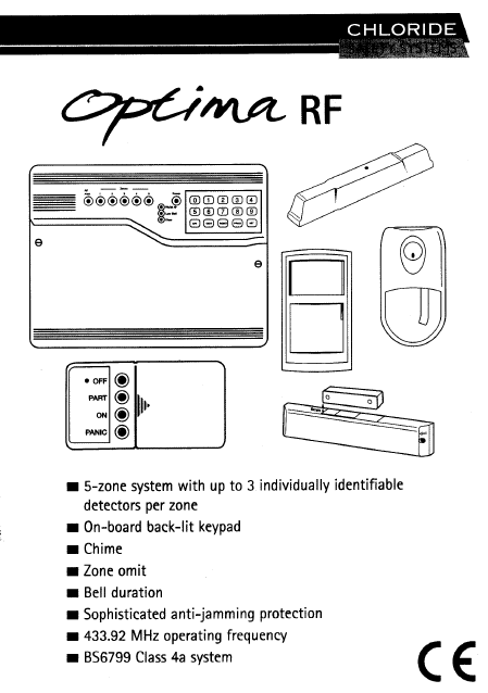 Optima RF User Manual