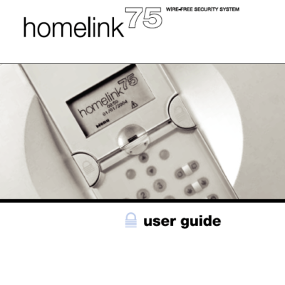 Scantronic Homelink 75 User Manual