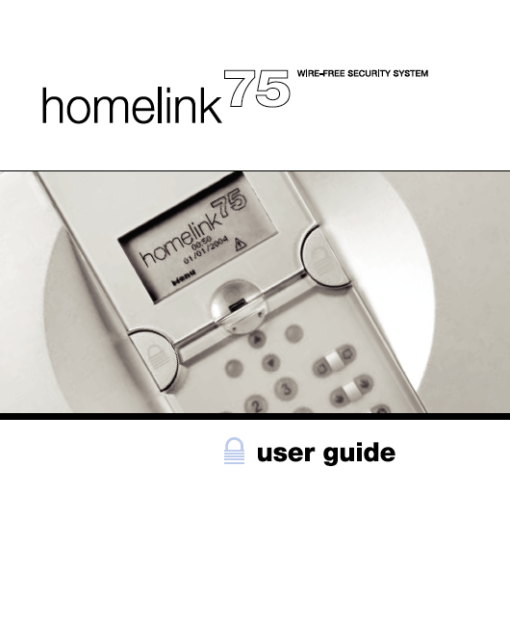 Scantronic Homelink 75 User Manual